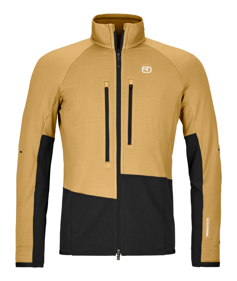"FLEECE RIB JACKET M" - "wild cumin"