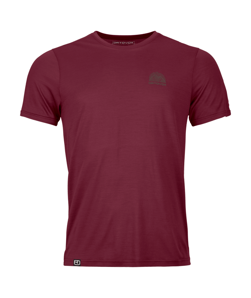 "120 COOL TEC MTN STRIPE TS M" - "red malbec"