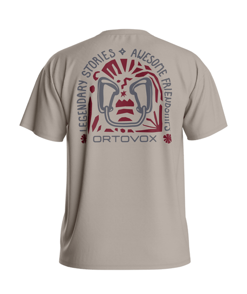 "150 COOL CLIMBING VIBES TS M" - "dark linen"