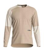 "SEQUENCE TRAIL JERSEY LS M" - "dark linen"
