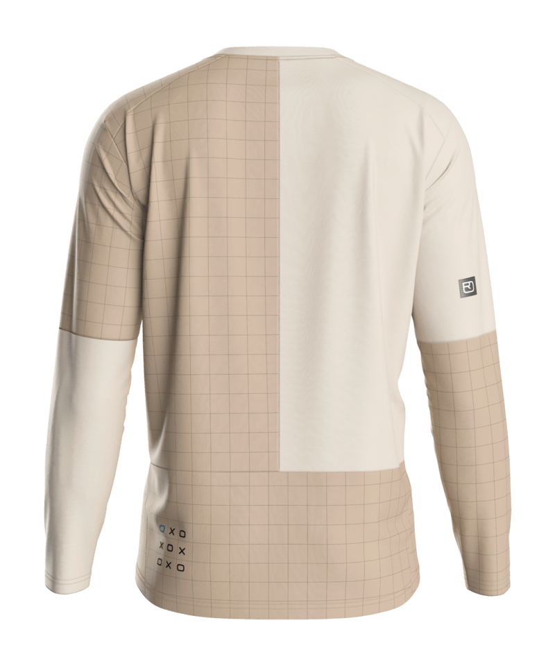"SEQUENCE TRAIL JERSEY LS M" - "dark linen"