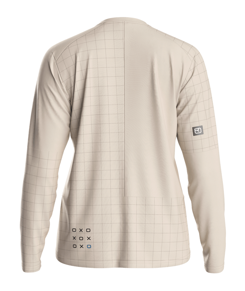 "SEQUENCE TRAIL JERSEY LS W" - "white tea"