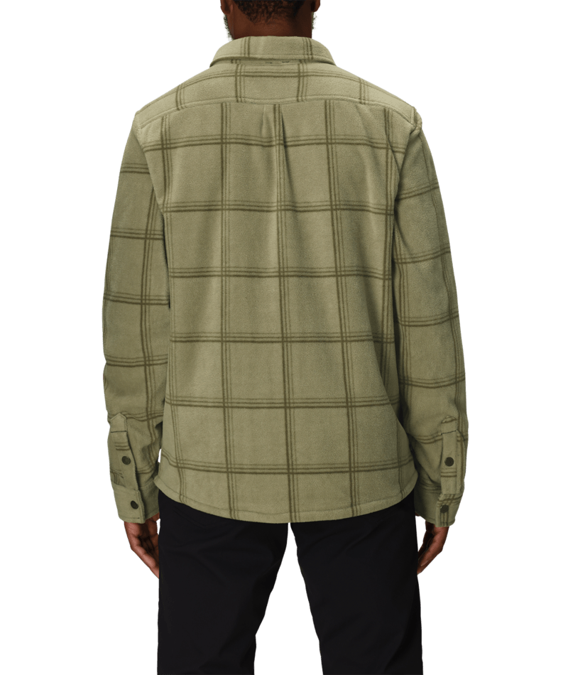 Men's Sierra Fleece Flannel - SAGE BLACK PLAID