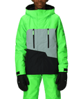 BOYS GEO™ INSULATED JACKET - BOREALIS GREEN COLORBLOCK
