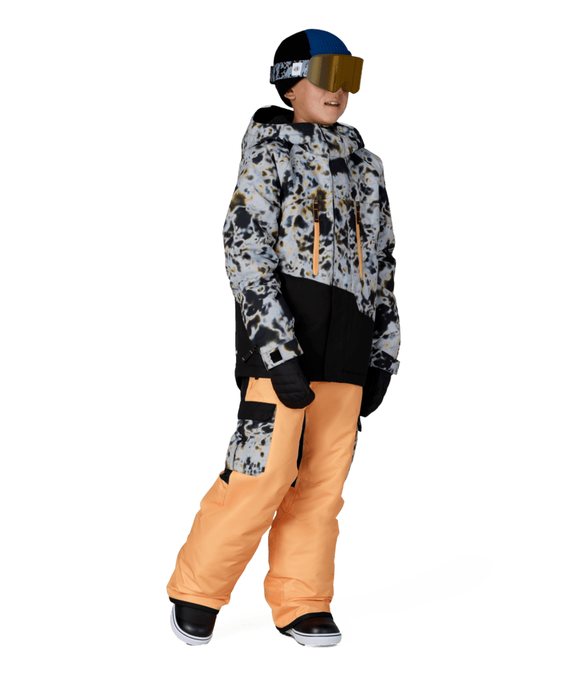 BOYS GEO™ INSULATED JACKET - GREY TUNDRA COLORBLOCK