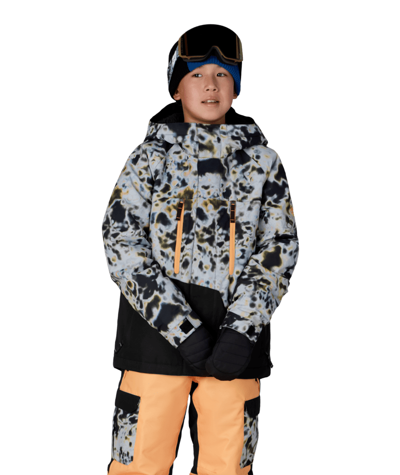 BOYS GEO™ INSULATED JACKET - GREY TUNDRA COLORBLOCK
