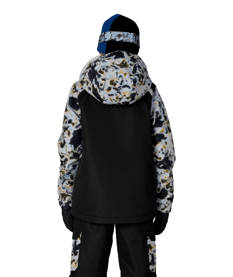 BOYS GEO™ INSULATED JACKET - GREY TUNDRA COLORBLOCK