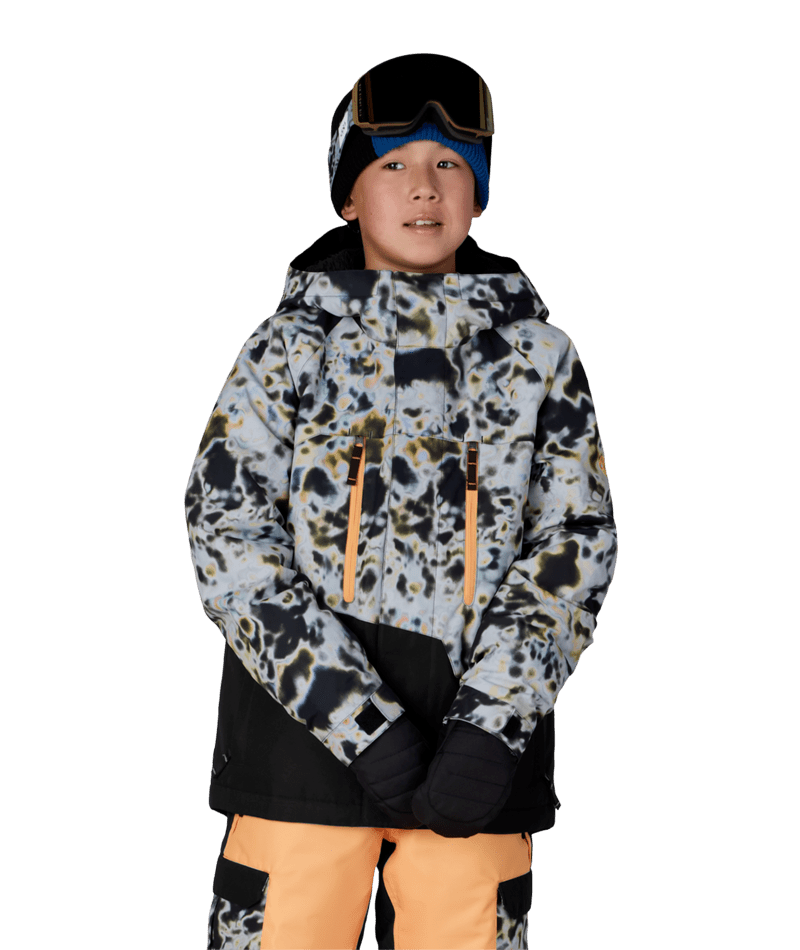 BOYS GEO™ INSULATED JACKET - GREY TUNDRA COLORBLOCK