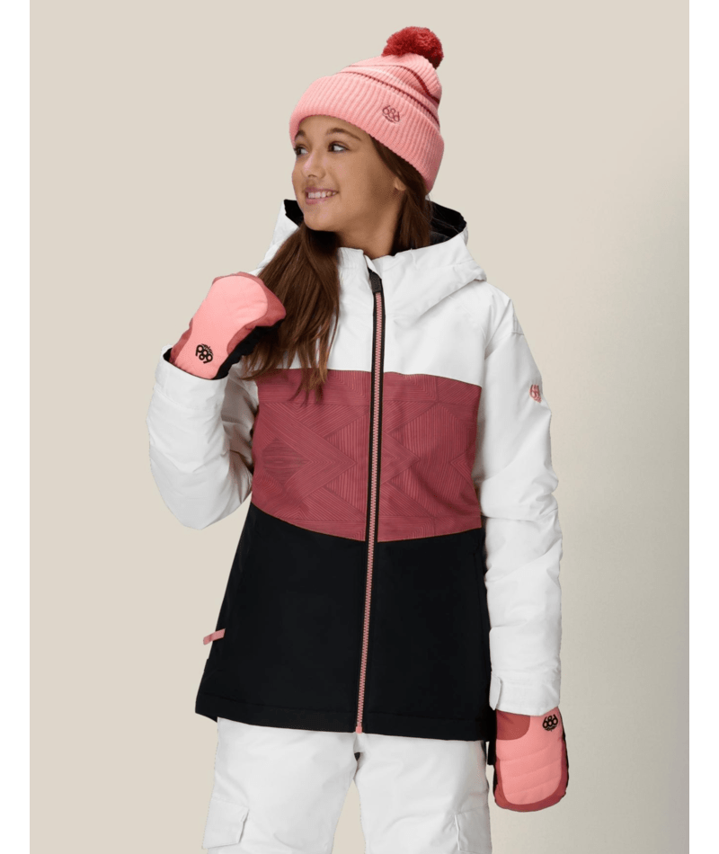 GIRLS ATHENA™ INSULATED JACKET - ROSEWOOD COLORBLOCK