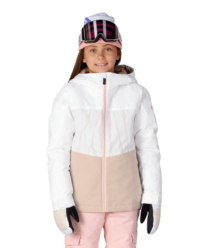 GIRLS ATHENA™ INSULATED JACKET - WHITE LIMESTONE COLORBLOCK