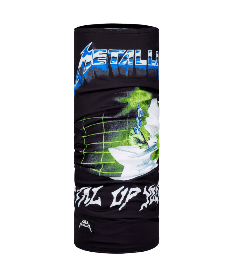 DOUBLE LAYER FACE WARMER - METALLICA BLACK