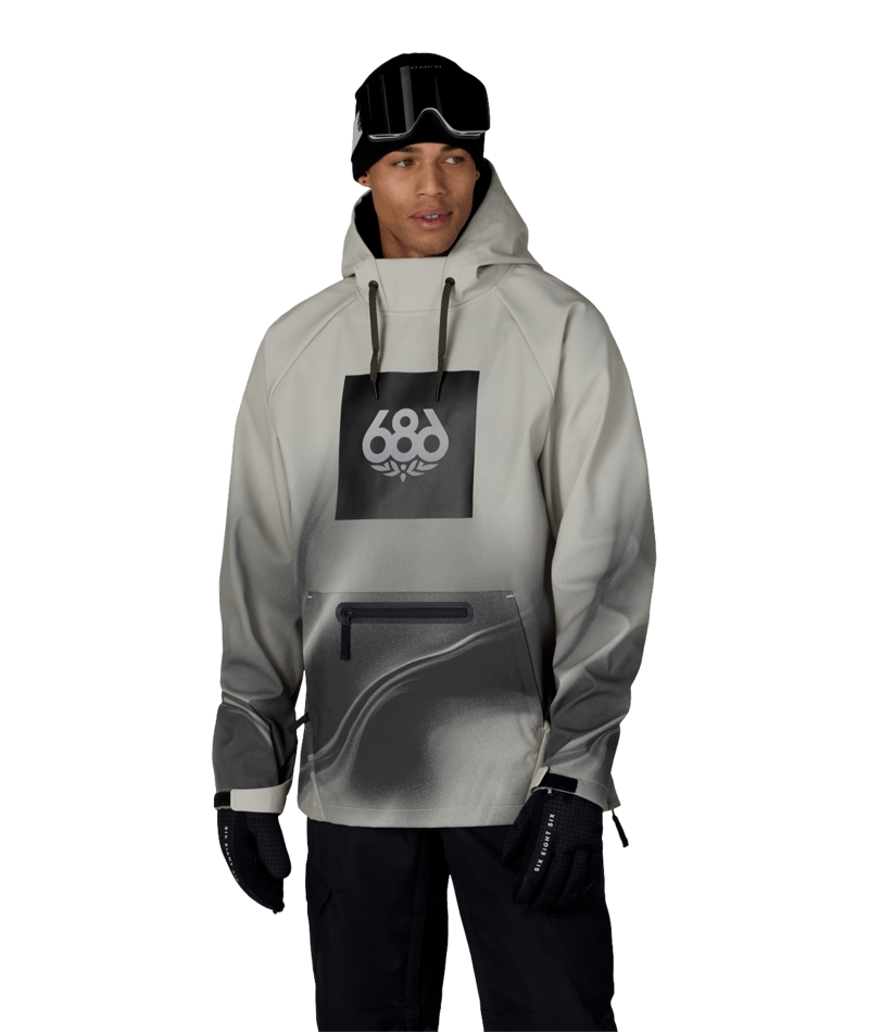 Men's Waterproof Hoody - LIMESTONE BURNT DUNES