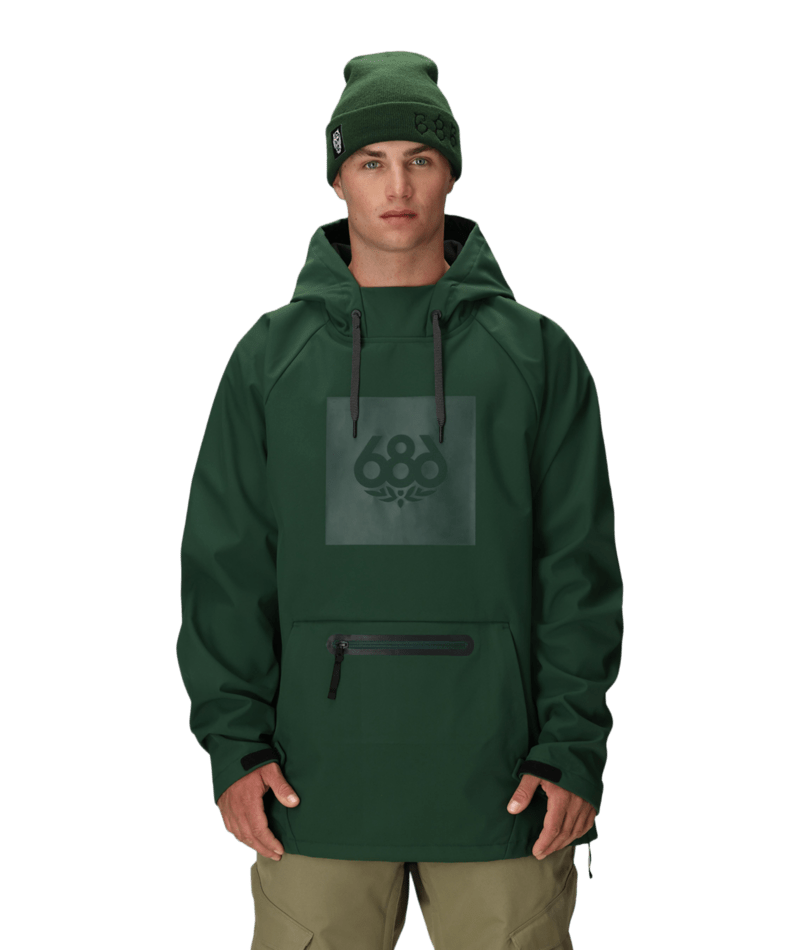 Men's Waterproof Hoody - MOSS GREEN