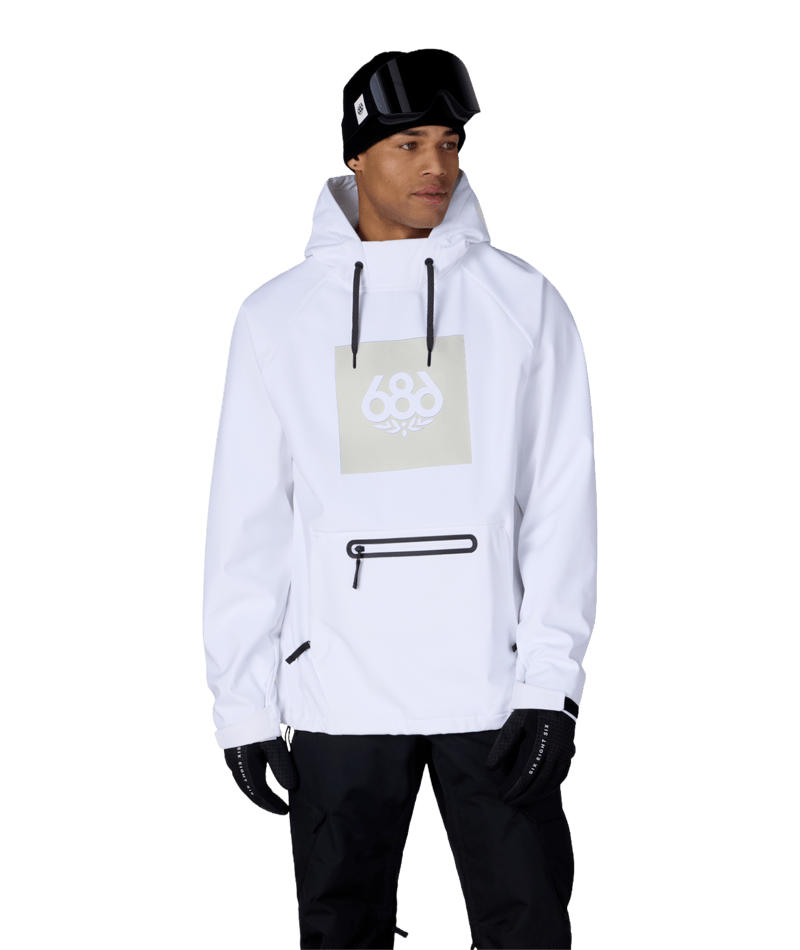Men's Waterproof Hoody - WHITE
