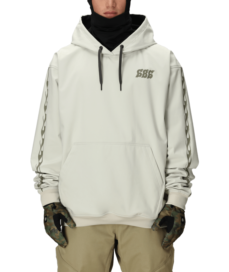 MENS WATERPROOF TEAM HOODY - LIMESTONE