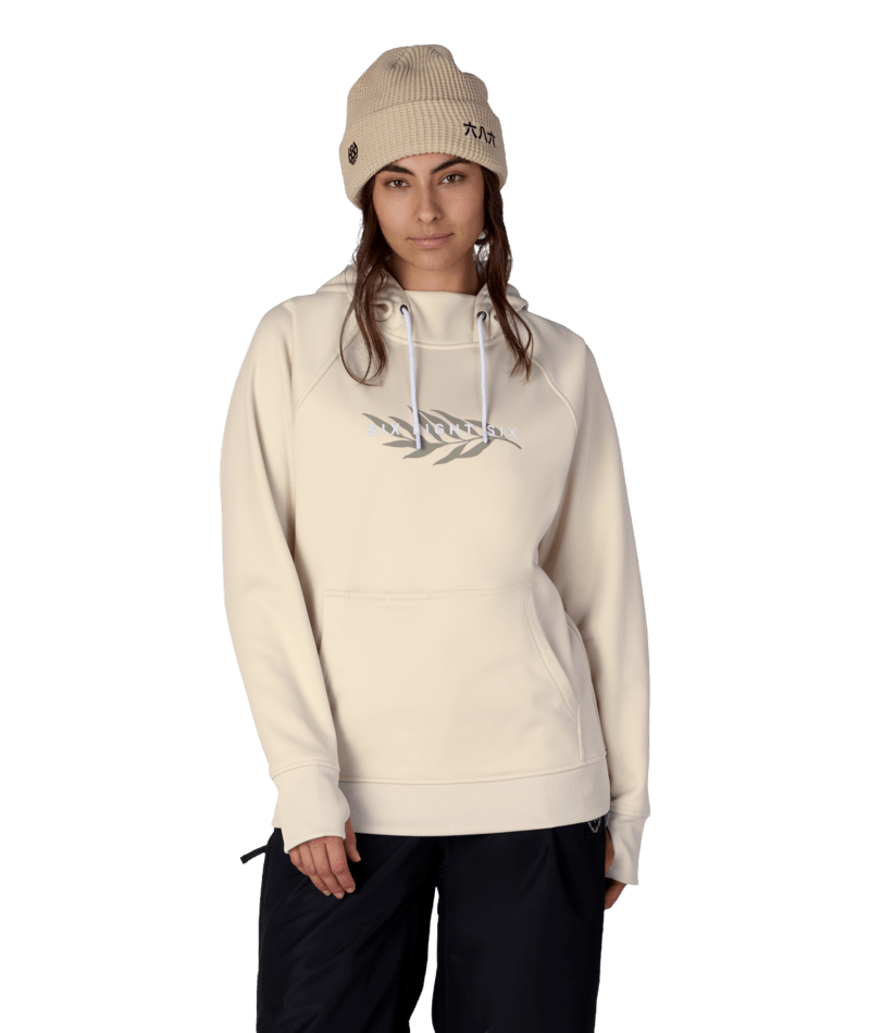 Women's Bonded Fleece Pullover Hoody - LIMESTONE PRINT