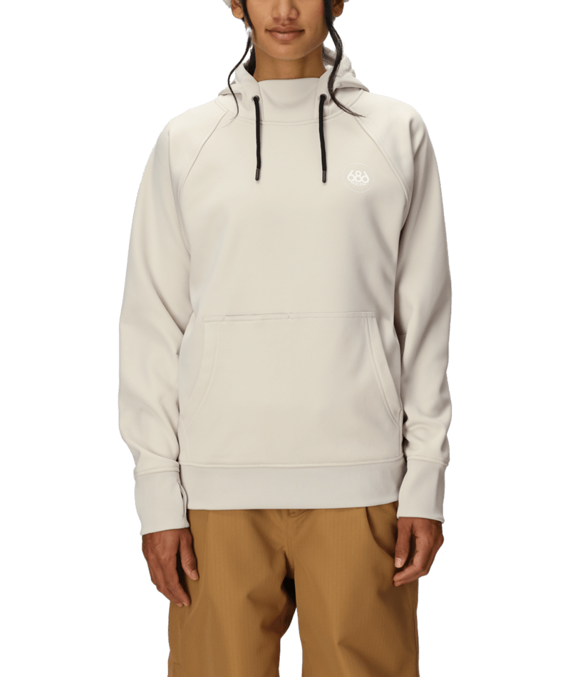 Women's Bonded Fleece Pullover Hoody - LIMESTONE