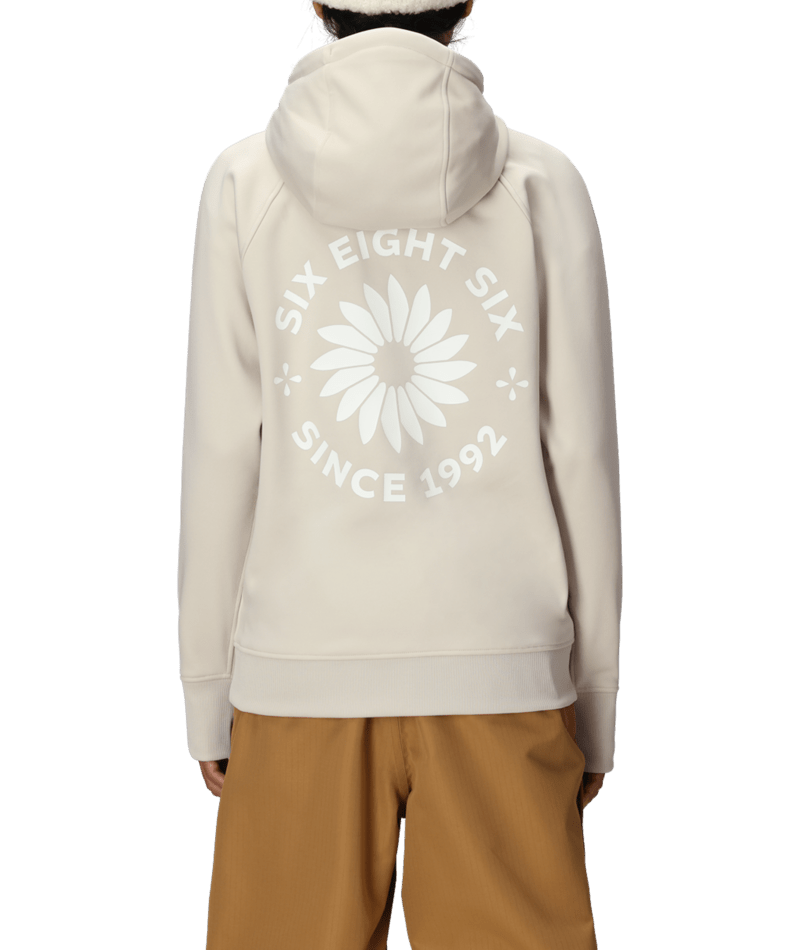 Women's Bonded Fleece Pullover Hoody - LIMESTONE
