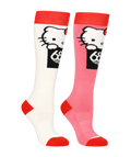 Women's Hello Kitty Sock (2-Pack) - HK WHITE GERANIUM PINK