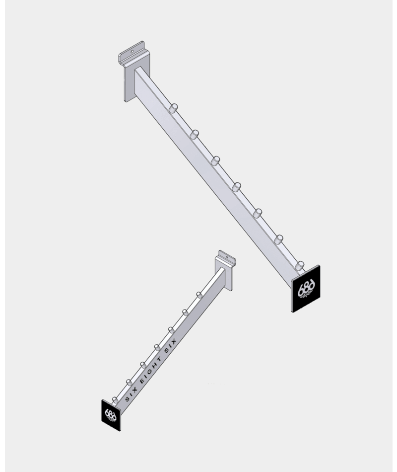 Polar Slatwall Waterfall w Logo - 2 Pack - ASSORTED