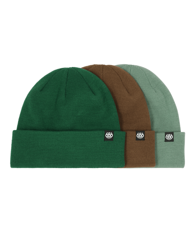 686 STANDARD ROLL UP BEANIE - (3-Pack) - ASSORTED 2