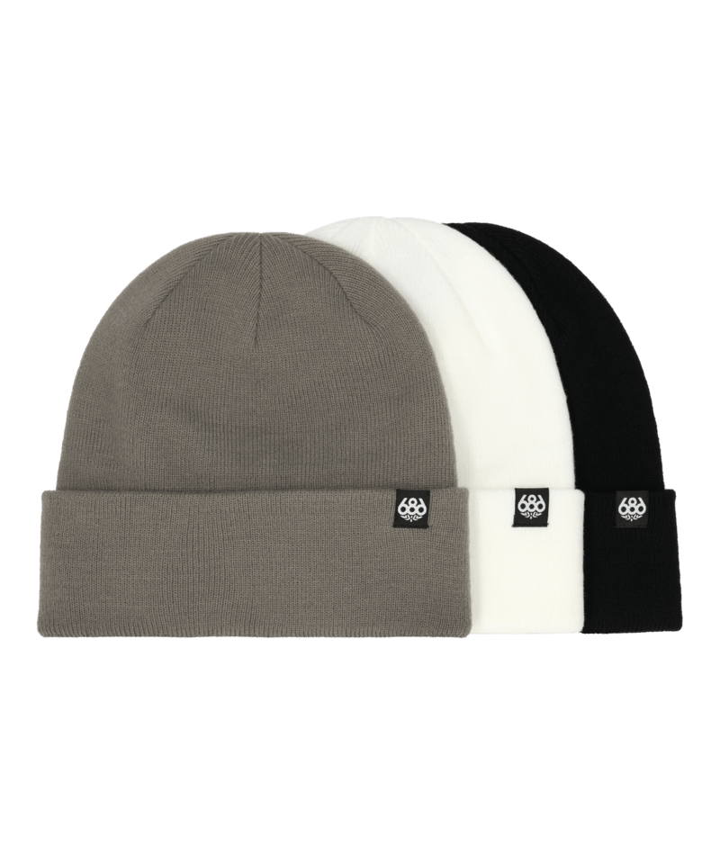 686 STANDARD ROLL UP BEANIE - (3-Pack) - ASSORTED