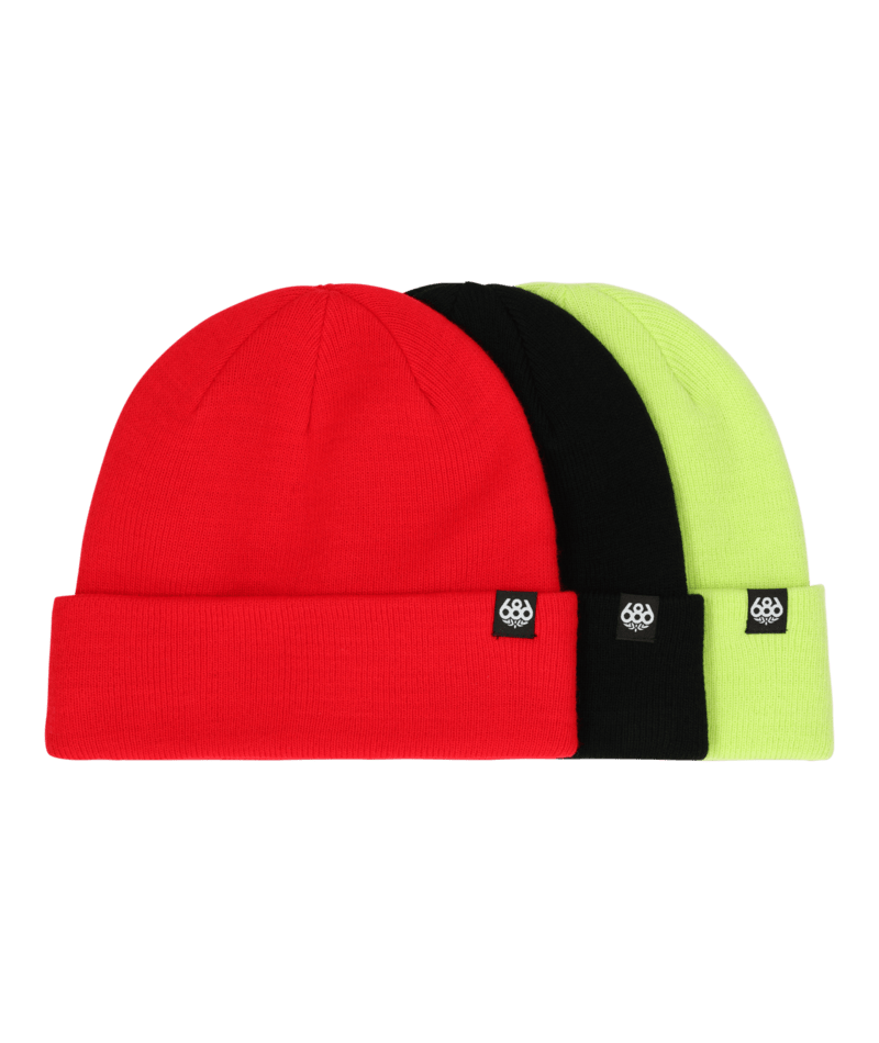 686 STANDARD ROLL UP BEANIE - (3-Pack) - MULTI