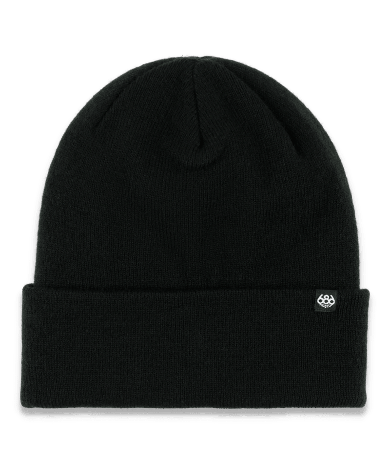 686 STANDARD ROLL UP BEANIE - BLACK