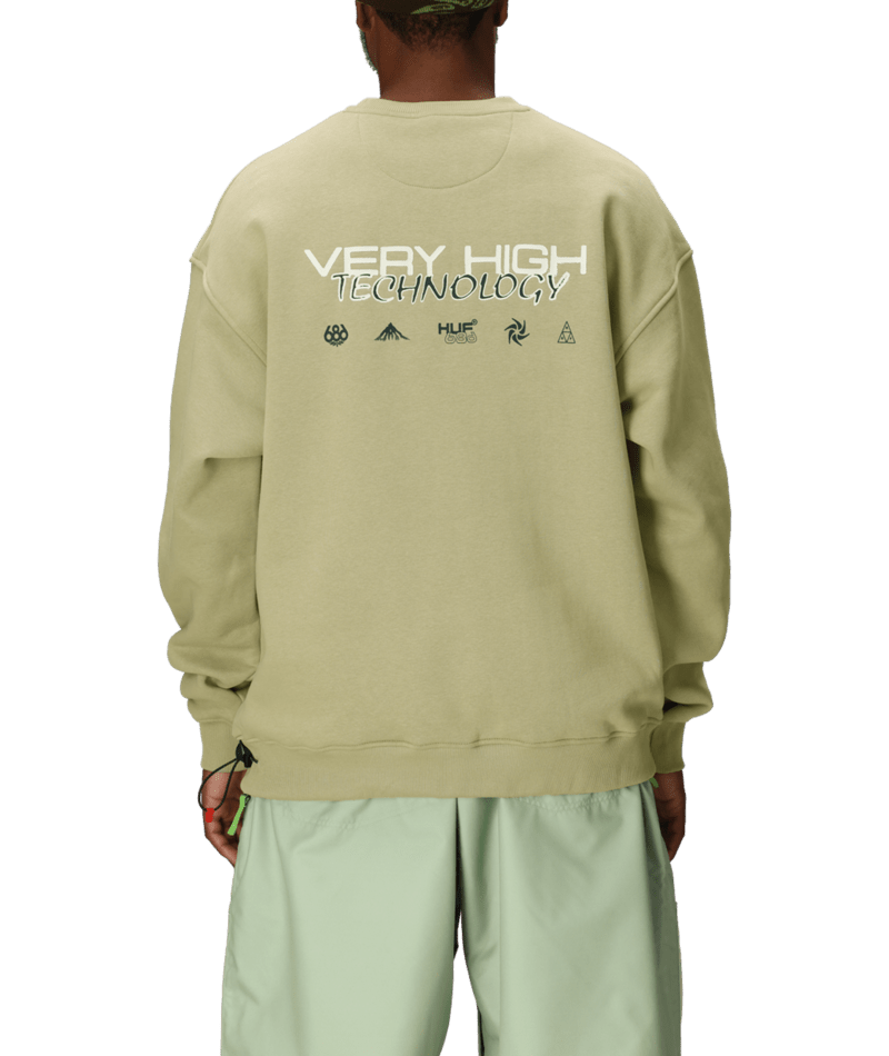 686 HUF PREMIUM HEAVYWEIGHT CREW SWEATSHIRT - HUF ELM