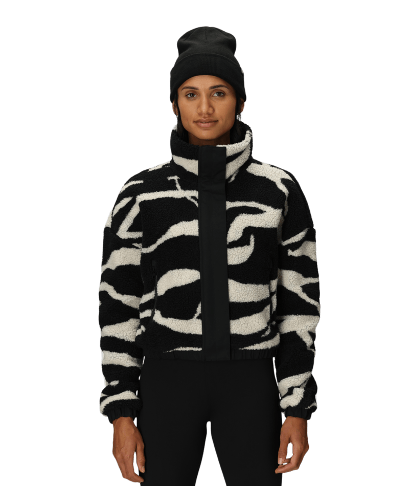 WOMENS OUTPOST SHERPA JACKET - BLACK VAPORS