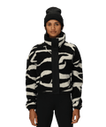 WOMENS OUTPOST SHERPA JACKET - BLACK VAPORS