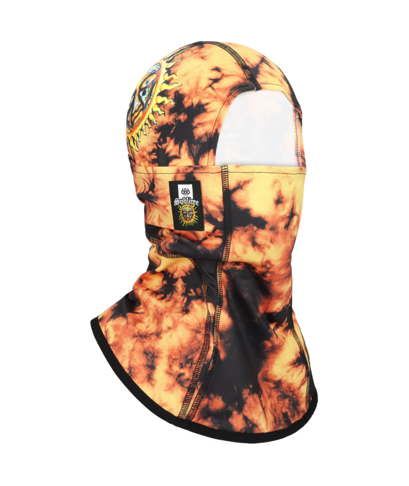 ALPHA HINGED BALACLAVA - SUBLIME ORANGE TIE DYE