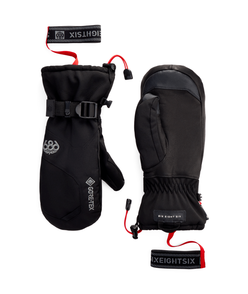 686 MENS GORE-TEX LEATHER LINEAR™ MITT - BLACK