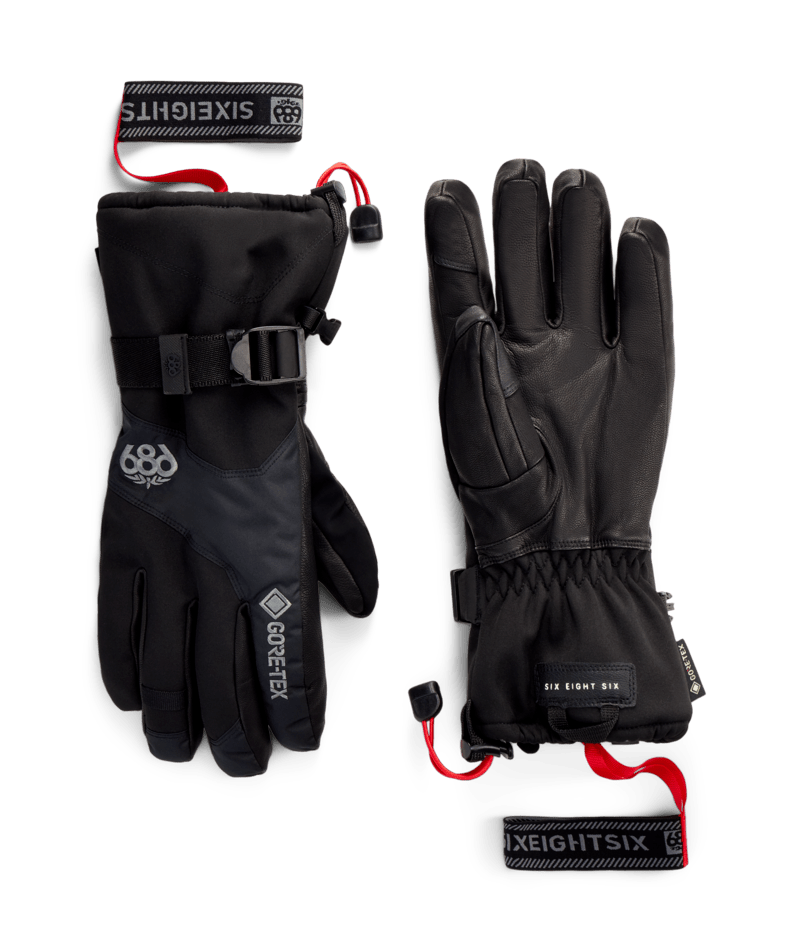 686 MENS GORE-TEX LEATHER LINEAR™ GLOVE - BLACK