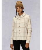 WOMENS SIERRA NEVADA FLEECE BUTTON UP - LIMESTONE PLAID