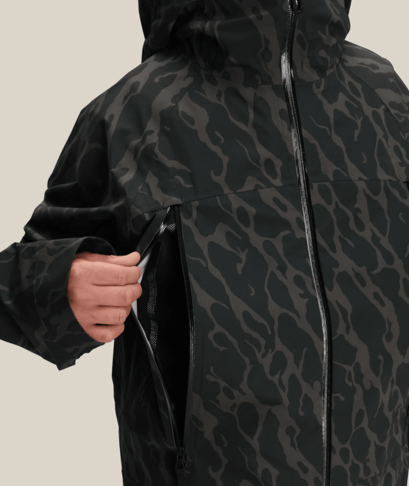 MENS SMARTY® 3-IN-1 RODEO™ 3L JACKET - BLACK FRACTURE PRINT