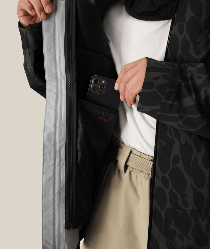MENS SMARTY® 3-IN-1 RODEO™ 3L JACKET - BLACK FRACTURE PRINT