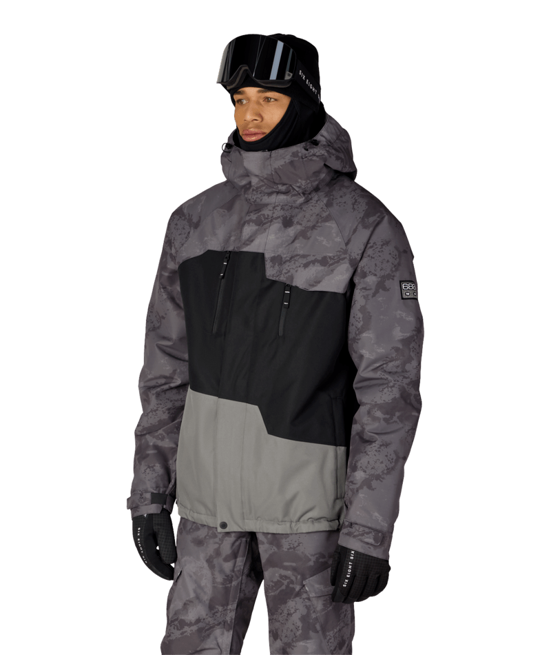 MENS GEO™ INSULATED JACKET - CHARCOAL HEMISPHERE COLORBLOCK