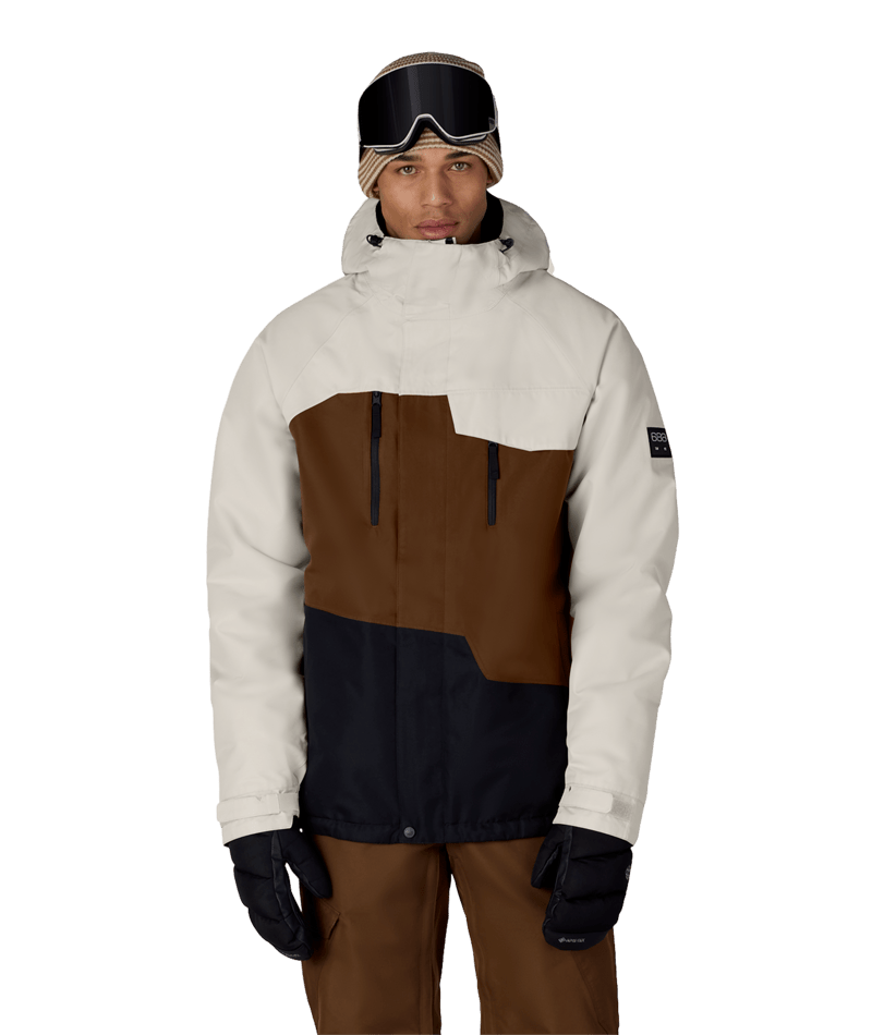 MENS GEO™ INSULATED JACKET - LIMESTONE DK EARTH COLORBLOCK