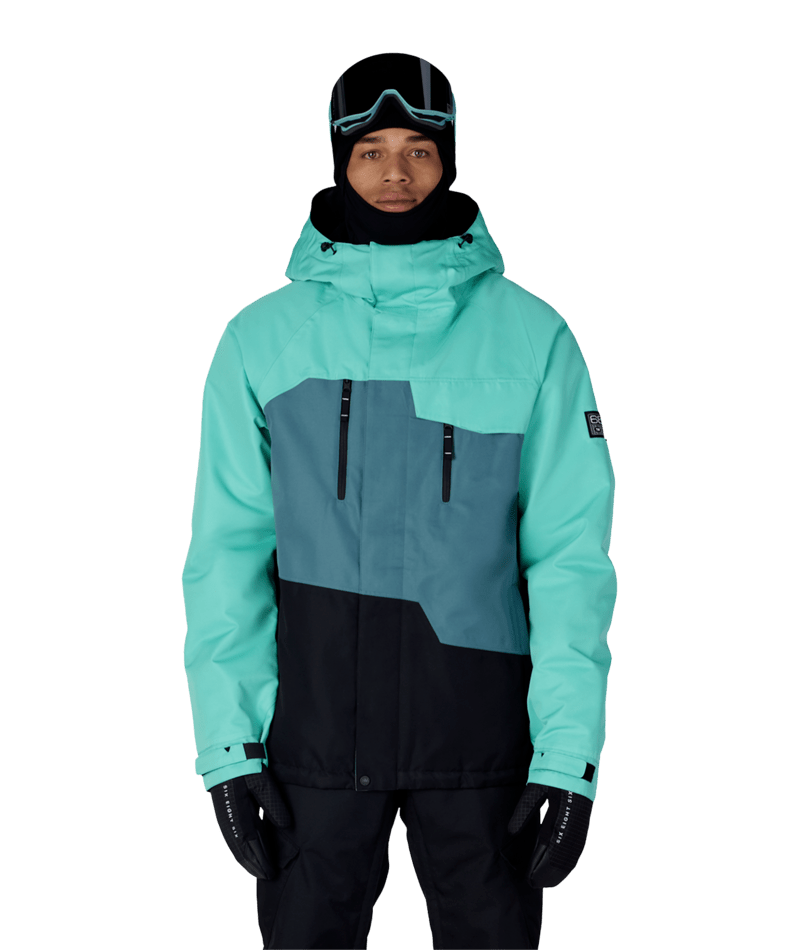 MENS GEO™ INSULATED JACKET - WASABI COLORBLOCK
