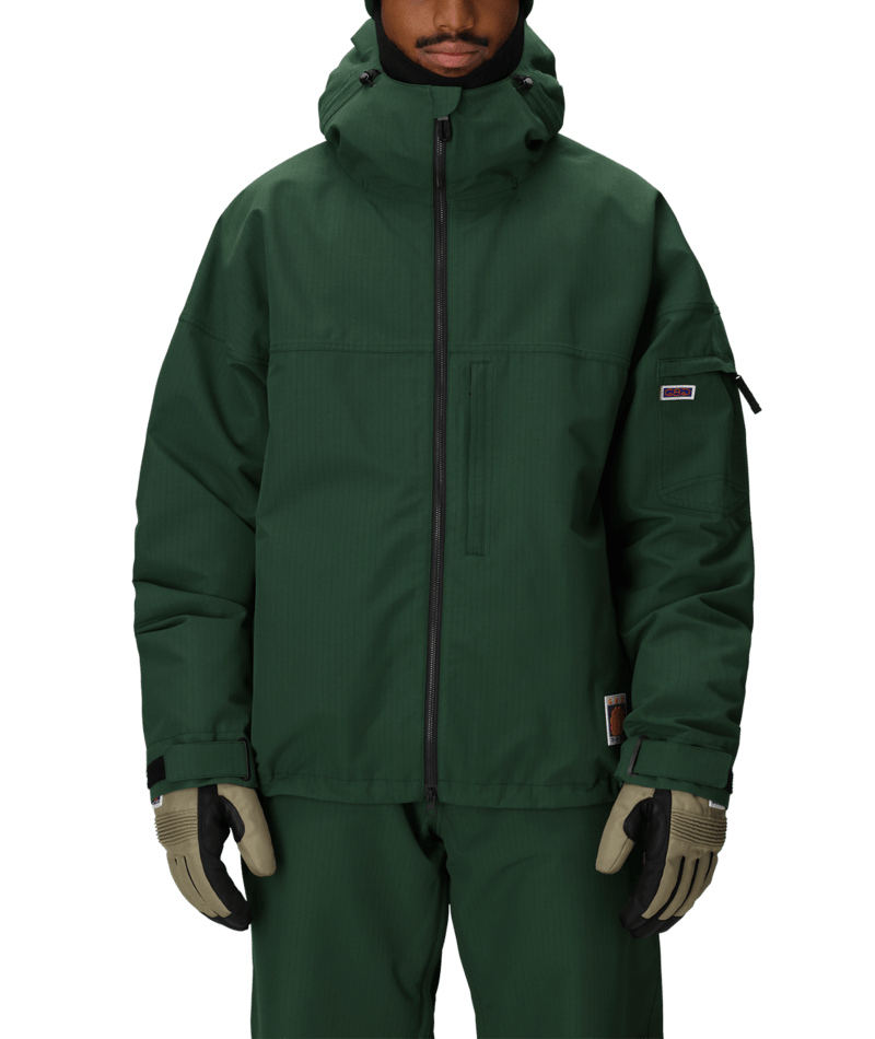 MENS DOJO SHELL JACKET - MOSS GREEN RIPSTOP