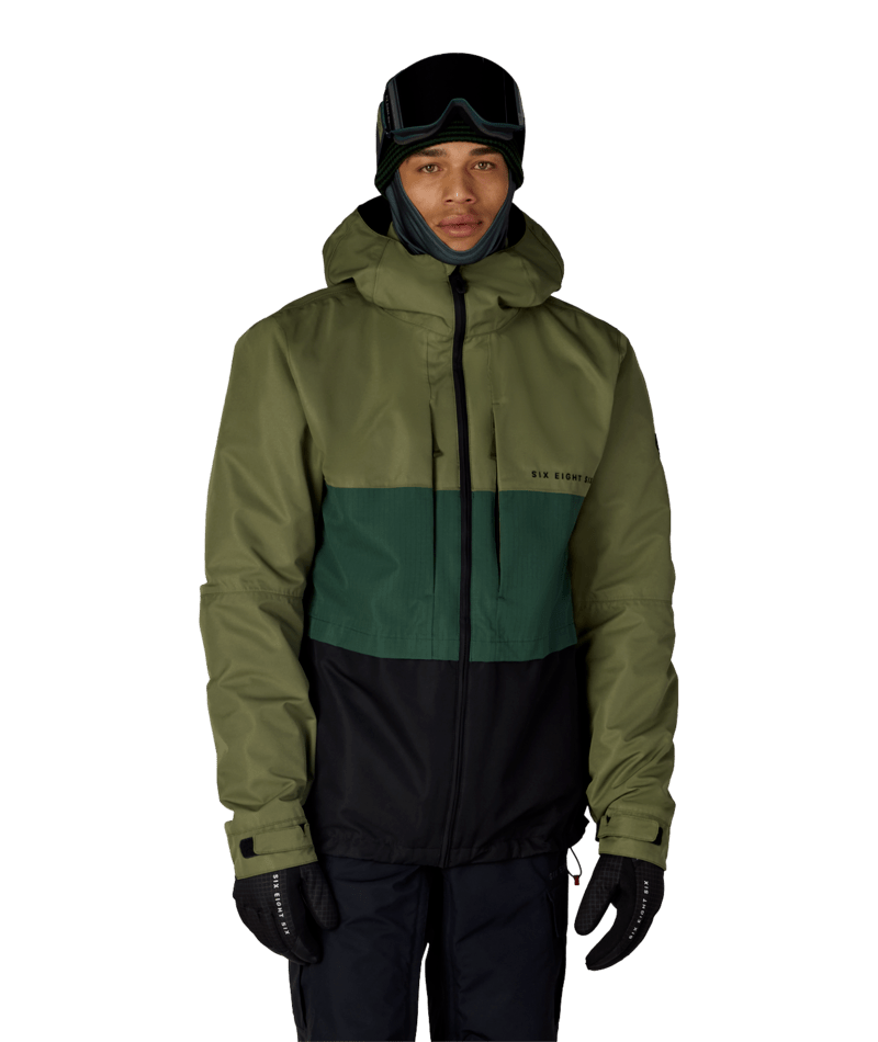 MENS SMARTY® 3-IN-1 FORM™ JACKET - FATIGUE GREEN COLORBLOCK