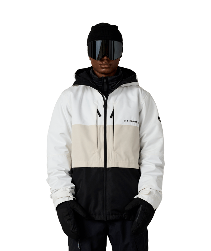MENS SMARTY® 3-IN-1 FORM™ JACKET - WHITE COLORBLOCK