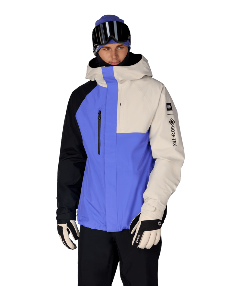 MENS GORE-TEX CORE SHELL JACKET - ALPENGLOW BLUE COLORBLOCK