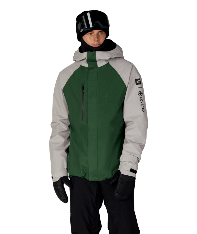 MENS GORE-TEX CORE SHELL JACKET - LIGHT GREY COLORBLOCK