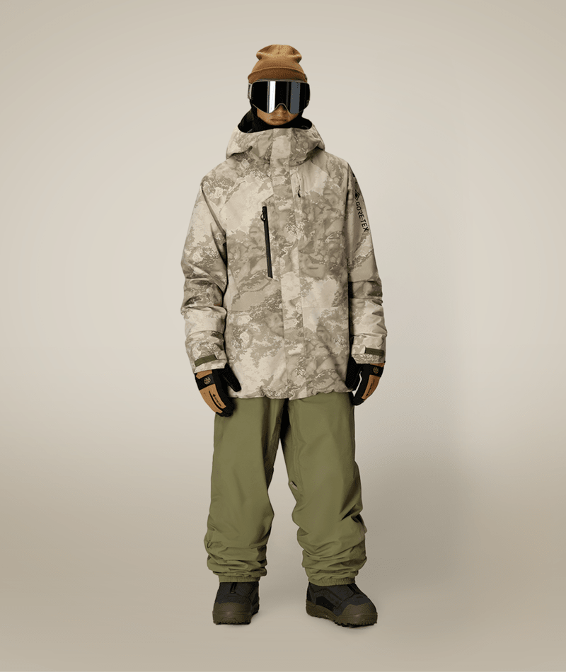 MENS GORE-TEX CORE SHELL JACKET - LIMESTONE HEMISPHERE PRINT