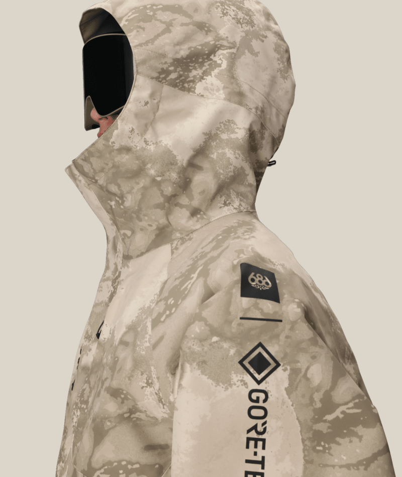 MENS GORE-TEX CORE SHELL JACKET - LIMESTONE HEMISPHERE PRINT