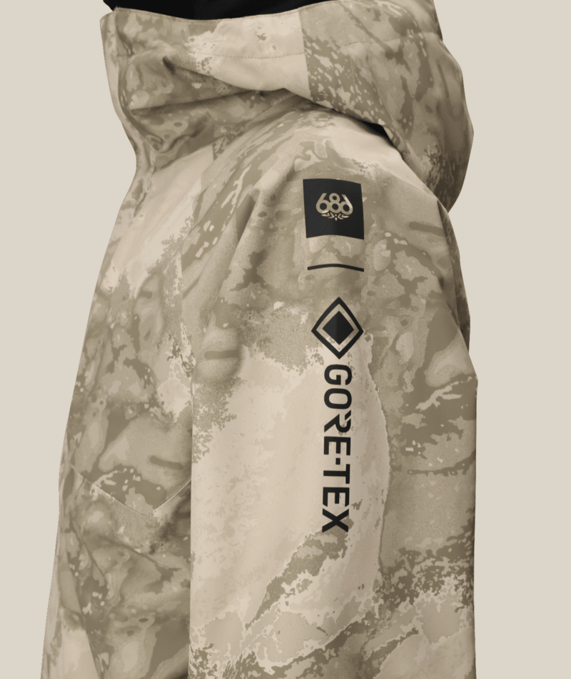 MENS GORE-TEX CORE SHELL JACKET - LIMESTONE HEMISPHERE PRINT