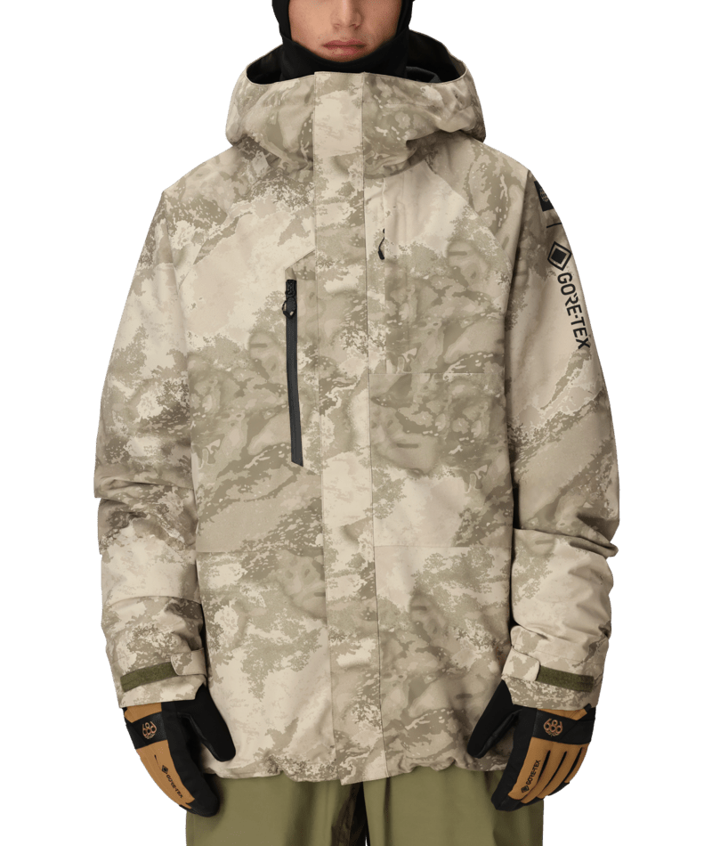 MENS GORE-TEX CORE SHELL JACKET - LIMESTONE HEMISPHERE PRINT