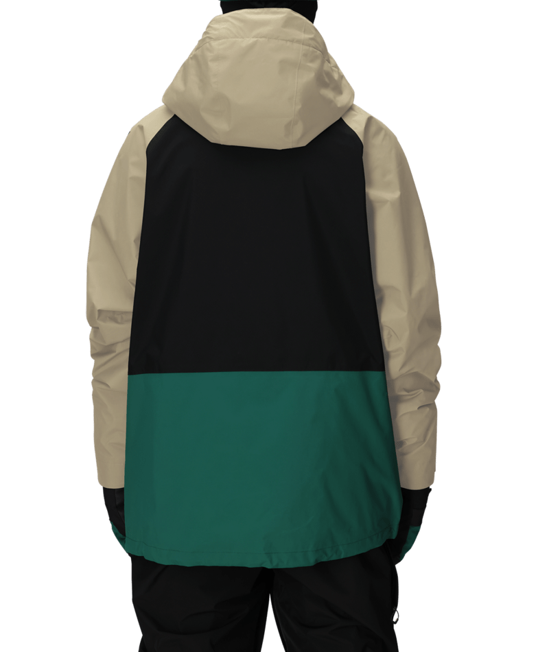 MENS GORE-TEX CORE SHELL JACKET - SAGE COLORBLOCK